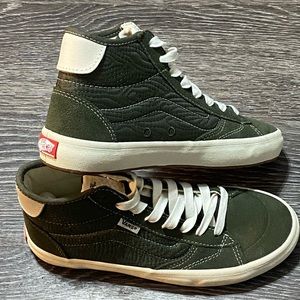 Green high top Vans